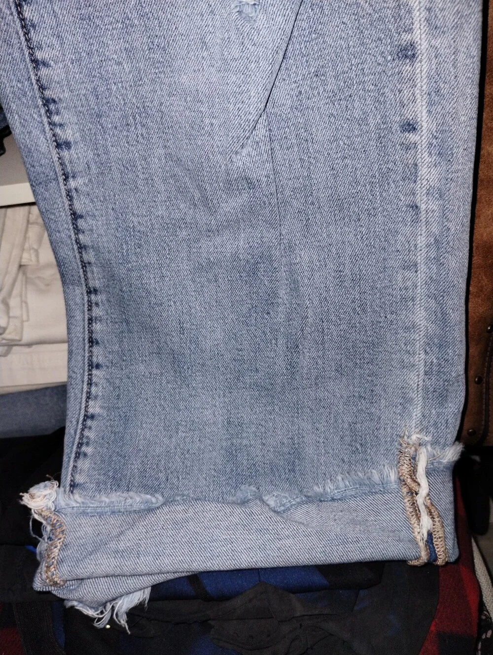 BKE 28x32 Distressed Style Slim Fit High Rise Wide Leg - Picture 11 of 16